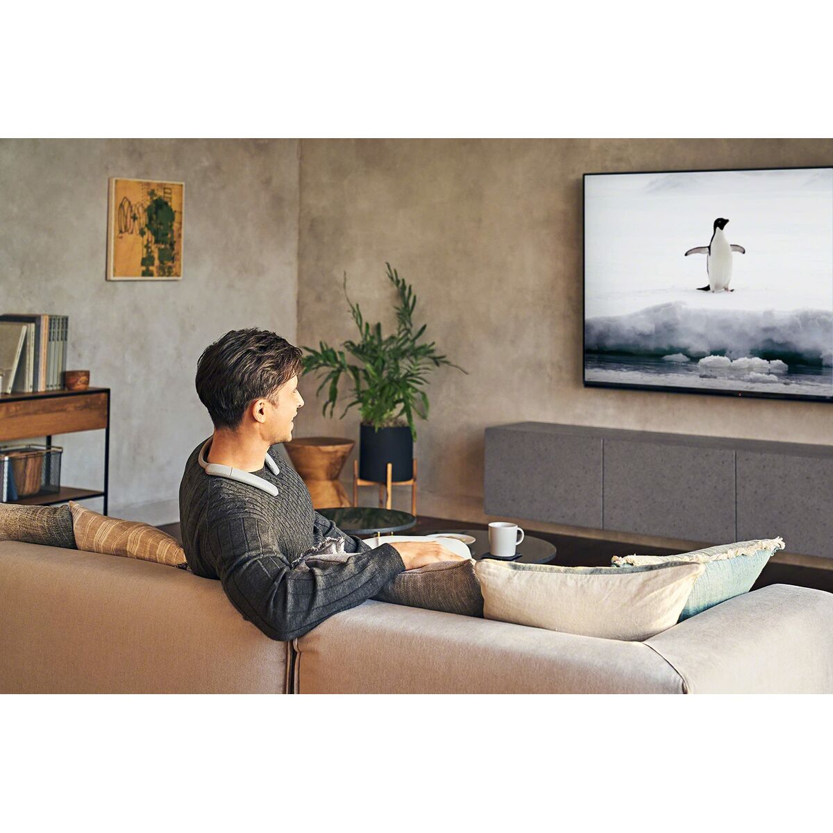 Sony SRS-NB10 - Kabelloser Bluetooth Nackenlautsprecher (integriertes Mikrofon, leicht,Freisprechfunktion,Mehrfachverbindung