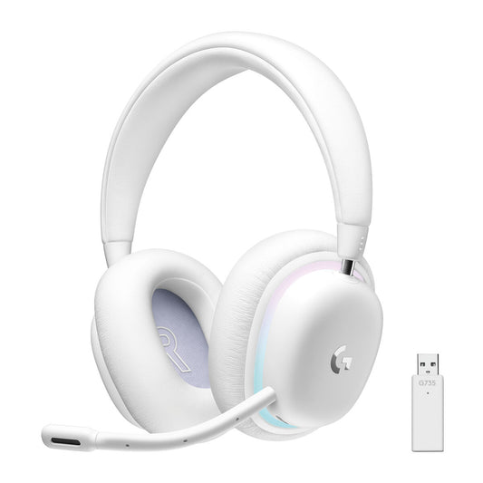 LOGITECH G735, Over-ear Gaming Headset Bluetooth White Mist