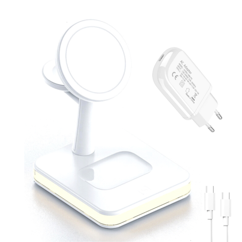 4 in 1 magnetische drahtlose Ladestation, 30W PD-Adapter enthalten! für iPhone