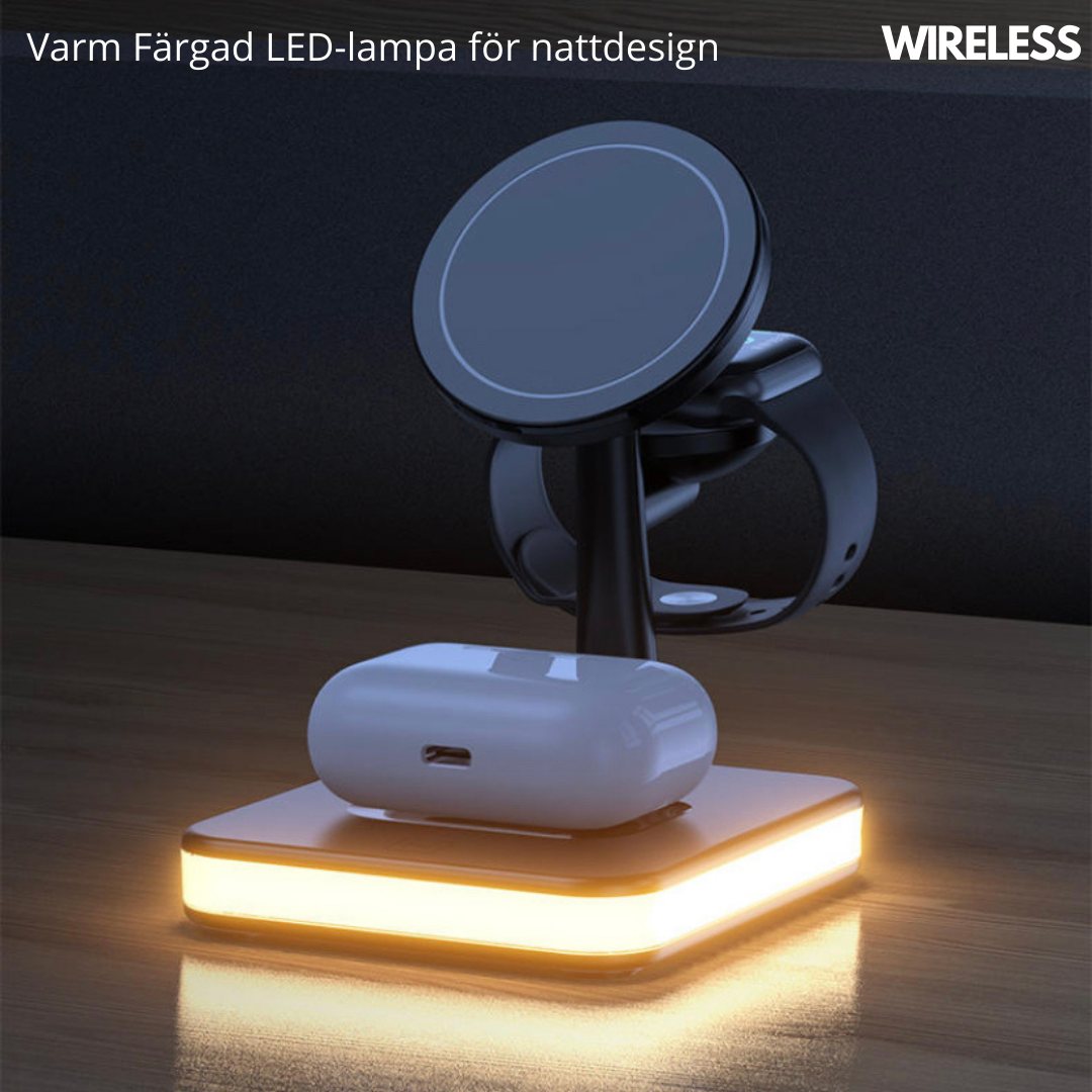 4 in 1 magnetische drahtlose Ladestation, 30W PD-Adapter enthalten! für iPhone