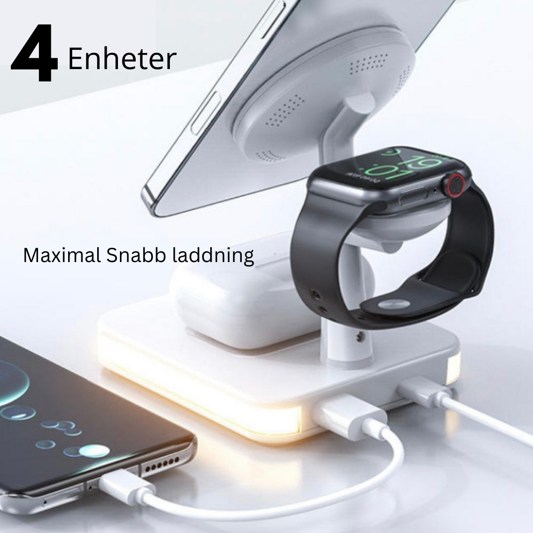 4 in 1 magnetische drahtlose Ladestation, 30W PD-Adapter enthalten! für iPhone