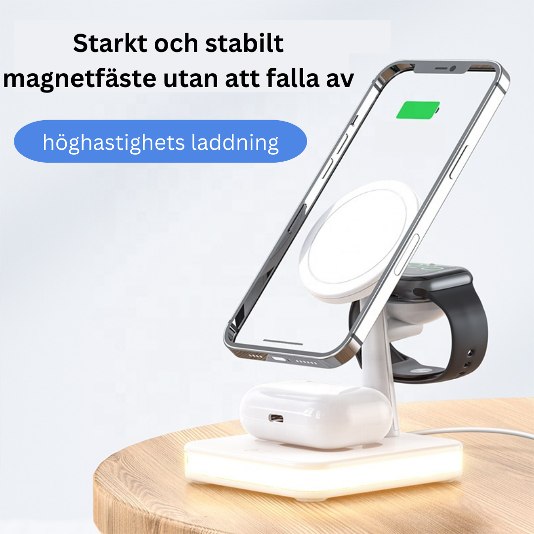 4 in 1 magnetische drahtlose Ladestation, 30W PD-Adapter enthalten! für iPhone