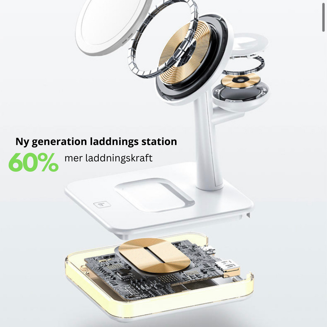 4 in 1 magnetische drahtlose Ladestation, 30W PD-Adapter enthalten! für iPhone