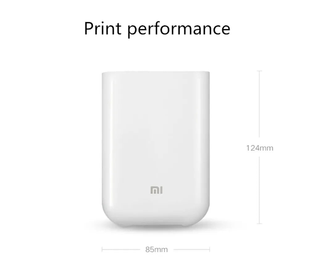 Xiaomi Mi Portable Photo Printer, tragbarer Laserdrucker, glänzendes Fotopapier